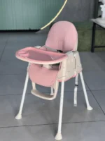 DB-902 Adjustable Kids Dining Chair with Leather Cushion