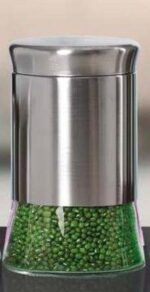 Stainless Steel Plated Glass Kitchen Container - Image 6