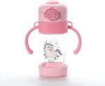 Cute Acrylic Bottle With Built In Straw