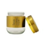 400ML Glass Food Storage Container with Stainless Steel Cover gold - Image 2