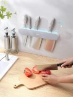 2 in 1 Kitchen Utensil Rack, 292 mm Wall-Mounted Knife Rack