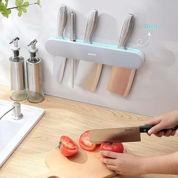 2 in 1 Kitchen Utensil Rack, 292 mm Wall-Mounted Knife Rack