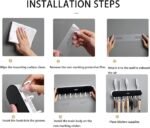 2 in 1 Kitchen Utensil Rack, 292 mm Wall-Mounted Knife Rack - Image 3