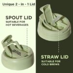 Water Bottle Mug Sipper Tumbler with Straw - Image 5