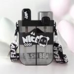 2in1 Dual Compartment Water Bottle with Straw & Adjustable Shoulder Straps - Image 2