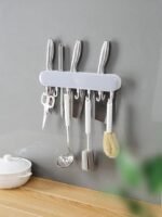 2 in 1 Kitchen Utensil Rack, 292 mm Wall-Mounted Knife Rack - Image 6
