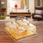 Creations Appetizer Serving Tray Luxury Serving Platter for Living Room