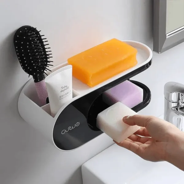 DOUBLE LAYER SOAP SHELF