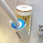 Toilet Brush with Long Handle, Wall-Mounted, Disposable Brush - Image 5