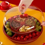 Snack Tray, Double-Layer Clear Airtight Storage Box,Double - Image 5