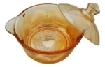 Amber Glass Dish With Lid for Stylish Storage - Image 4