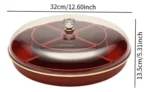 Snack Tray, Double-Layer Clear Airtight Storage Box,Double - Image 3