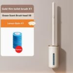 Toilet Brush with Long Handle, Wall-Mounted, Disposable Brush - Image 7