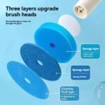 Toilet Brush with Long Handle, Wall-Mounted, Disposable Brush - Image 6