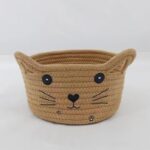 Cotton Small Cat With Face Basket - Image 5