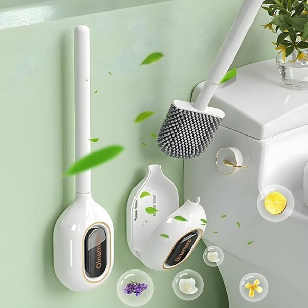 Aroma Silicone Toilet Brush, Tongue Wall Mounted Toilet Brushes &Holders