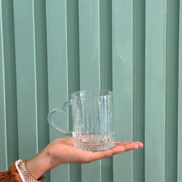 Clear Glass Mug (Pack of 2 Pcs)