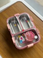 3-Compartment Lunch Box with Sauce Cup - Image 6