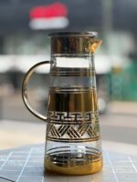 Gold-Accent Glass Pitcher with Lid - 1.4 L - Image 7