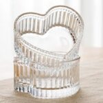 Glass Heart-shaped Candy & Dessert Bowl Set of 6