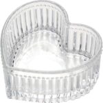 Glass Heart-shaped Candy & Dessert Bowl Set of 6 - Image 3