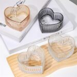 Glass Heart-shaped Candy & Dessert Bowl Set of 6 - Image 4