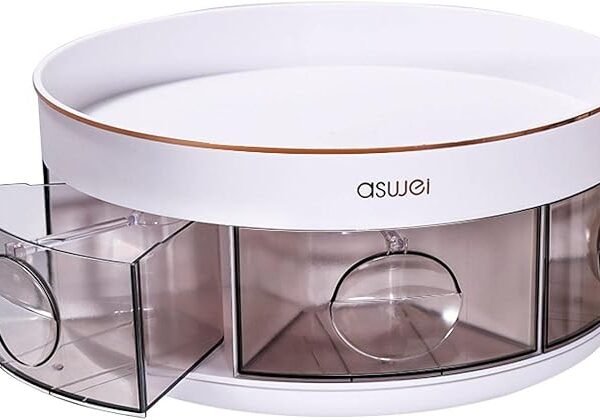6 Compartment Rotating Spice Jar Set