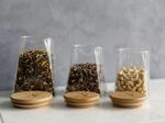 Trapezoid Glass Storage Jars with Bamboo Lid - Set of 3 - Image 6