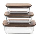 Food Storage Containers with Bamboo Wooden Lids - Image 6