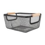 Storage Basket with Wood Handle - Image 3