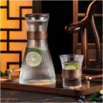 7-Pcs/Set Ribbed Glass with 6 Glasses Airtight Water Jug - Image 6
