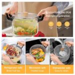 Clear Glass Pot with Wooden Handle - Image 5