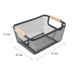 Storage Basket with Wood Handle - Image 5