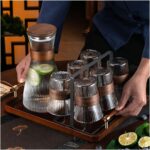 7-Pcs/Set Ribbed Glass with 6 Glasses Airtight Water Jug - Image 7