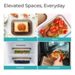 Food Storage Containers with Bamboo Wooden Lids - Image 3