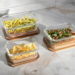 Food Storage Containers with Bamboo Wooden Lids - Image 5