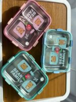 Bear Family Stainless Steel Lunch Box - 2 Compartments - Image 7
