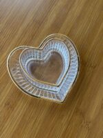 Glass Heart-shaped Candy Bowl & Dish Set (Pack of 6 Pcs) - Image 3