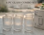 Crystal Juice Glass Set (270ML_Pack of 6 Pcs)