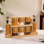 Bamboo Kitchen Organizer Set