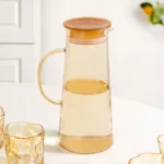 Amber Glass Jug And Tumbler Set - Image 4