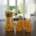 7-Pcs/Set Glass Pitcher with 6 Glasses Tumbler Cups - Image 4