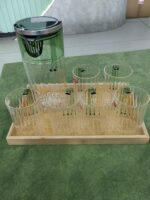 Jug with 6 Glasses and Serving Tray Set - Image 2