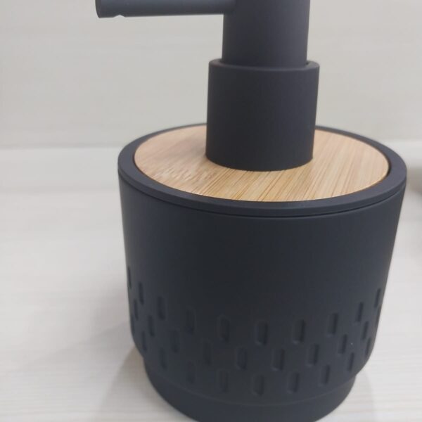 Stylish Soap Dispenser with Wooden Top