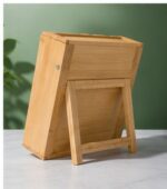 Bamboo Spice Rack 12 Spice Jars Set - Image 3