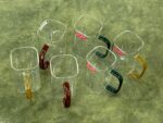 Glass Juice Dispenser with Bamboo Stand and Matching Glasses - Image 4