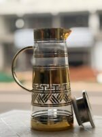 Gold-Accent Glass Pitcher with Lid - 1.4 L - Image 6
