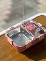 2-Compartment Steel Lunch Box with Sauce Cup - Image 6