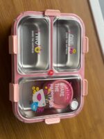 3-Compartment Lunch Box with Sauce Cup - Image 4