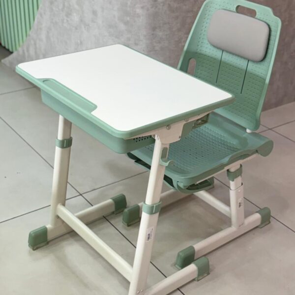 Kids Study Table & Chair Set - Mint Green